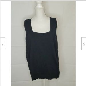 NWT Lane Bryant Size 22/24 Knit Tank Black Stretch